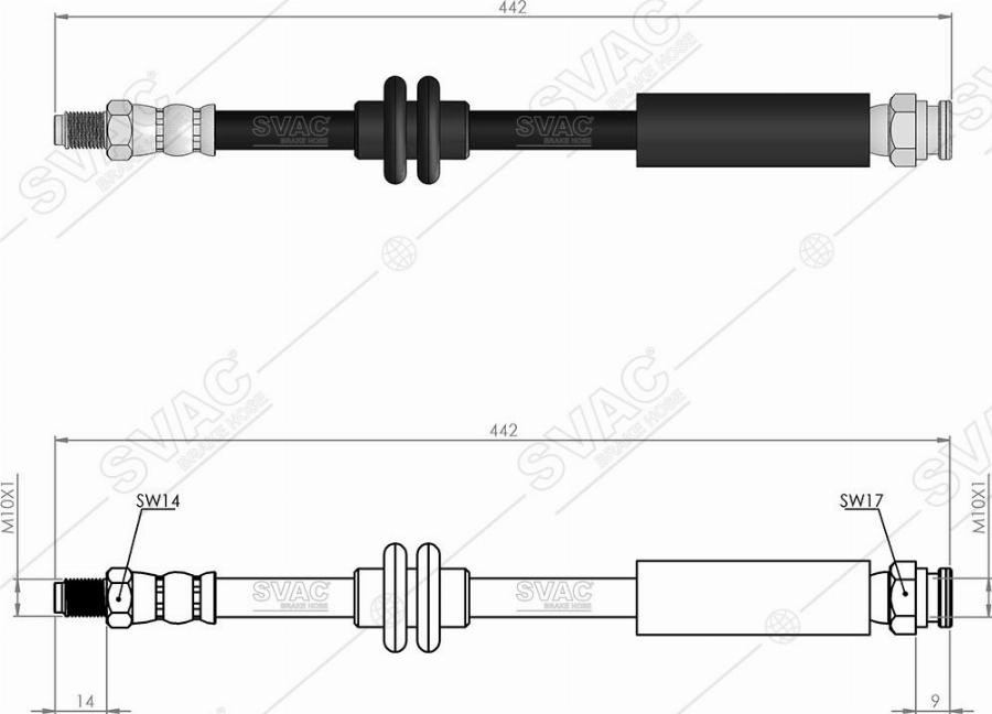 MOBILVERDE 50304951 - Flexible de frein cwaw.fr