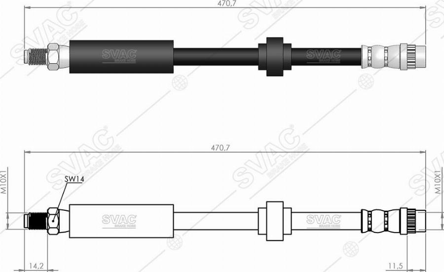 MOBILVERDE 50304988 - Flexible de frein cwaw.fr