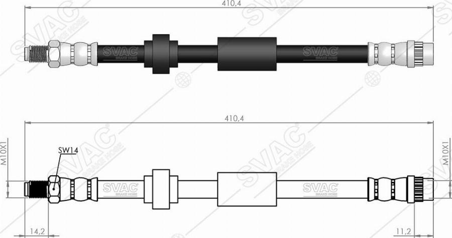 MOBILVERDE 50304987 - Flexible de frein cwaw.fr