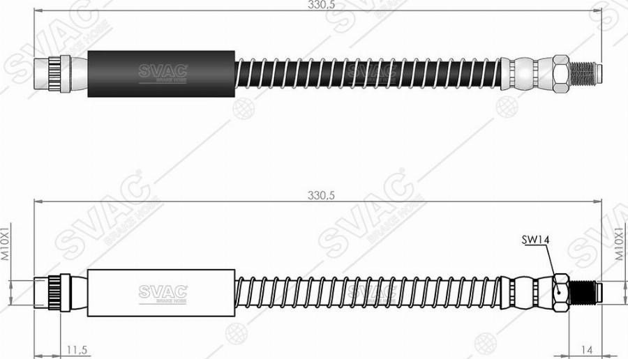 MOBILVERDE 50304931 - Flexible de frein cwaw.fr