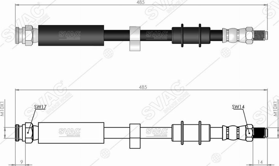 MOBILVERDE 50304924 - Flexible de frein cwaw.fr