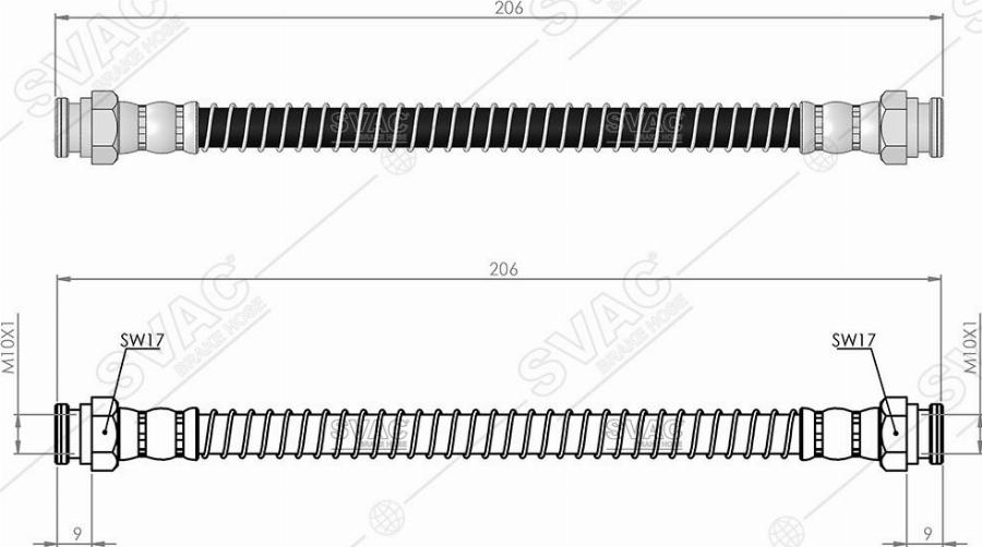 MOBILVERDE 50304976 - Flexible de frein cwaw.fr