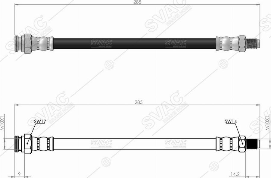 MOBILVERDE 50304402 - Flexible de frein cwaw.fr