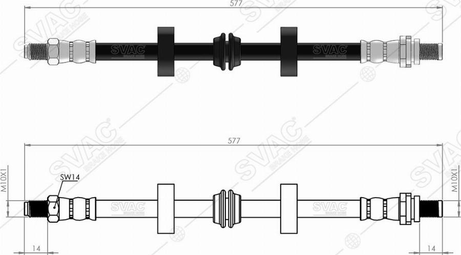 MOBILVERDE 50304436 - Flexible de frein cwaw.fr