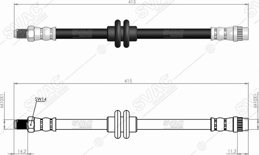 MOBILVERDE 50304899 - Flexible de frein cwaw.fr