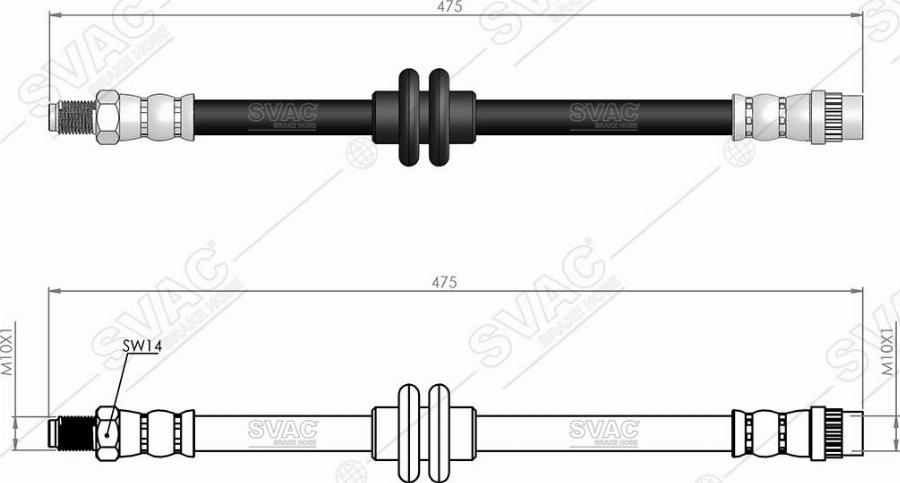 MOBILVERDE 50304896 - Flexible de frein cwaw.fr