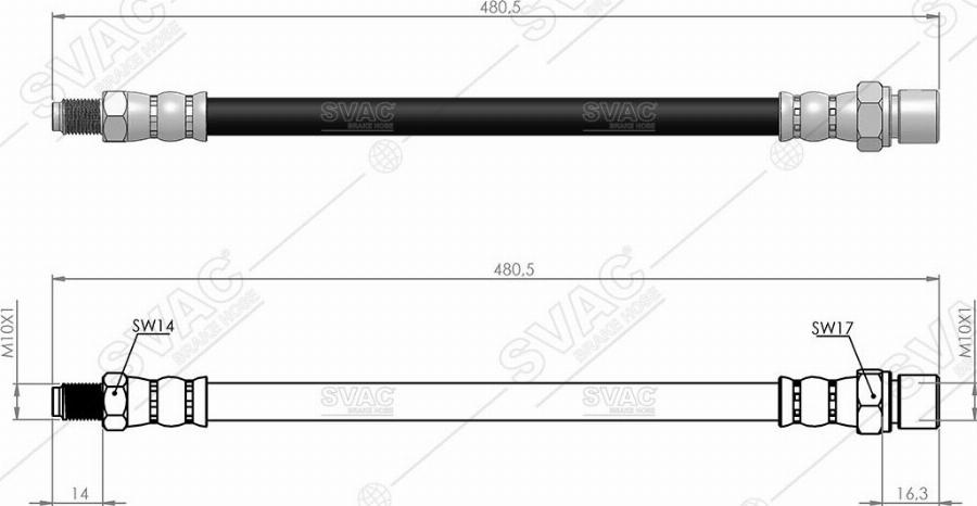 MOBILVERDE 50304315 - Flexible de frein cwaw.fr