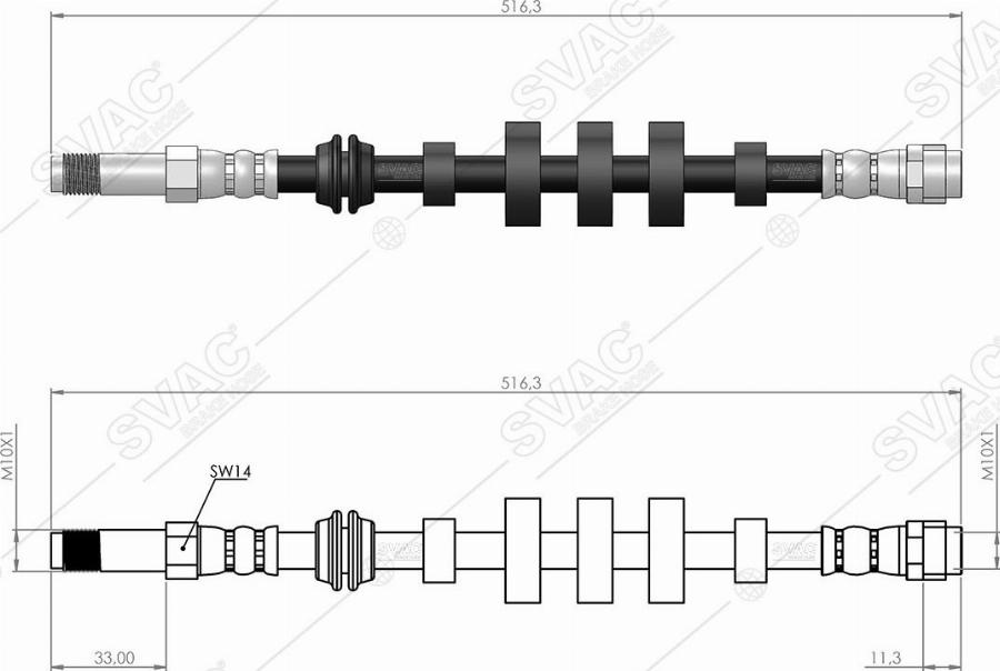 MOBILVERDE 50304385 - Flexible de frein cwaw.fr