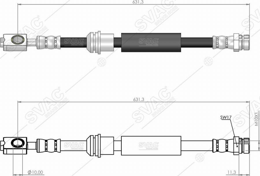 MOBILVERDE 50304383 - Flexible de frein cwaw.fr