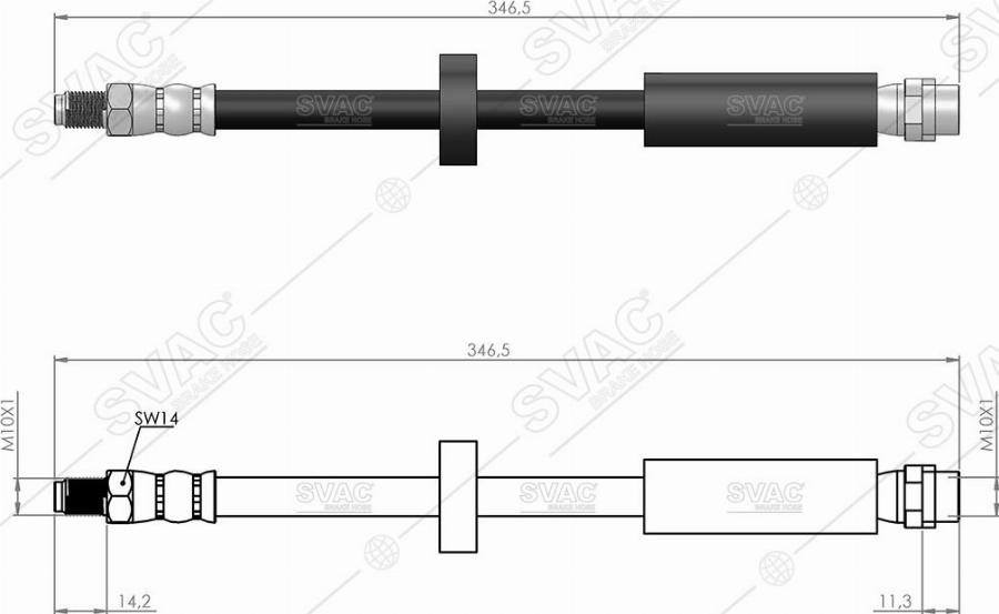 MOBILVERDE 50304330 - Flexible de frein cwaw.fr