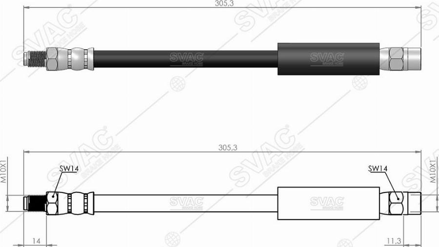 MOBILVERDE 50304323 - Flexible de frein cwaw.fr