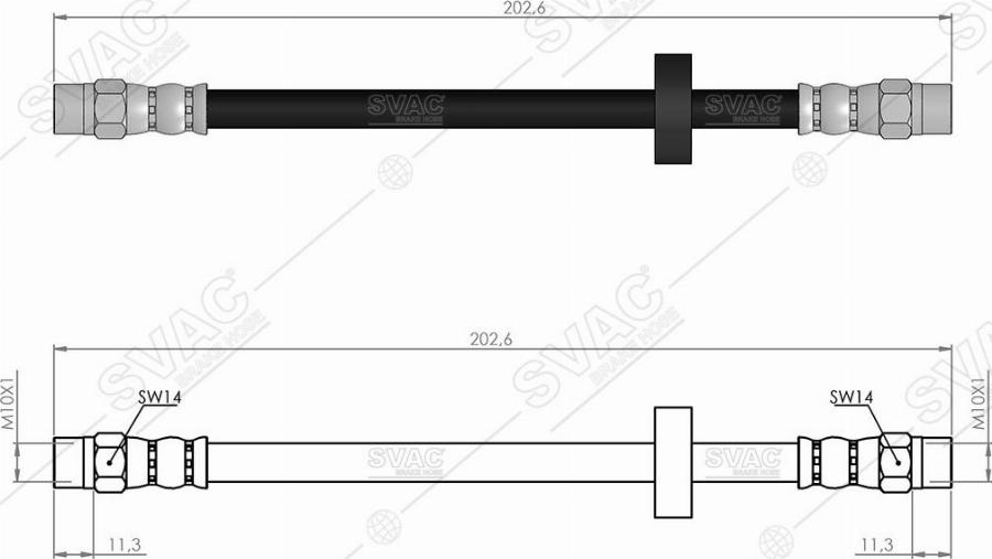 MOBILVERDE 50304299 - Flexible de frein cwaw.fr