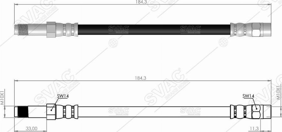 MOBILVERDE 50304254 - Flexible de frein cwaw.fr