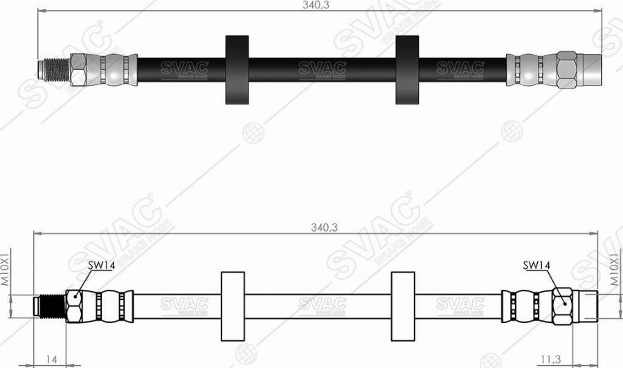 MOBILVERDE 50304255 - Flexible de frein cwaw.fr