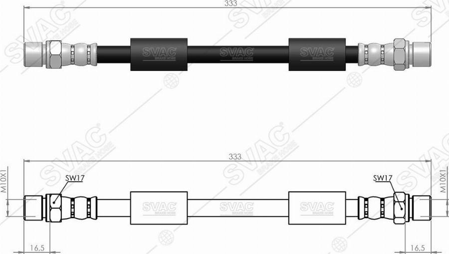 MOBILVERDE 50304260 - Flexible de frein cwaw.fr