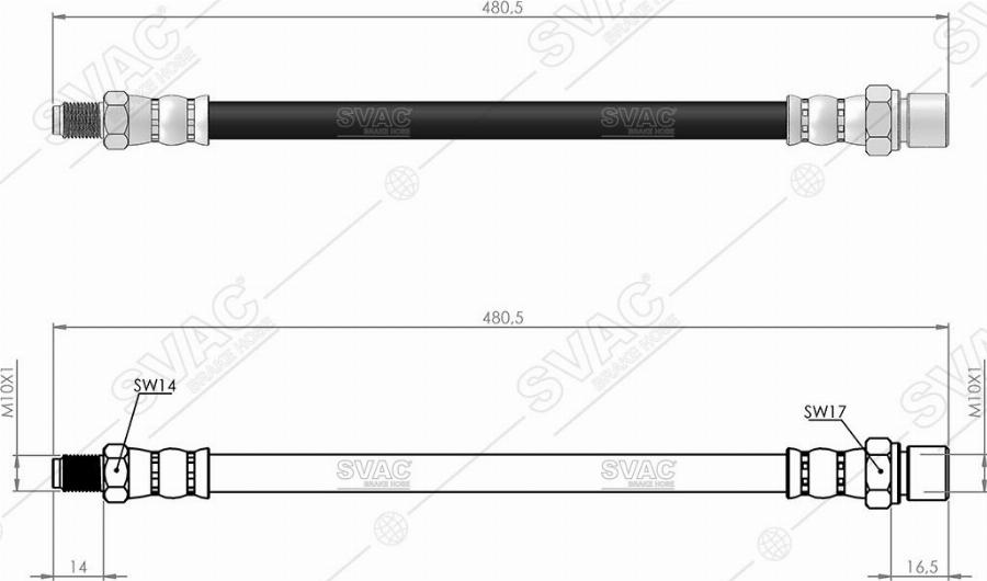 MOBILVERDE 50304799 - Flexible de frein cwaw.fr