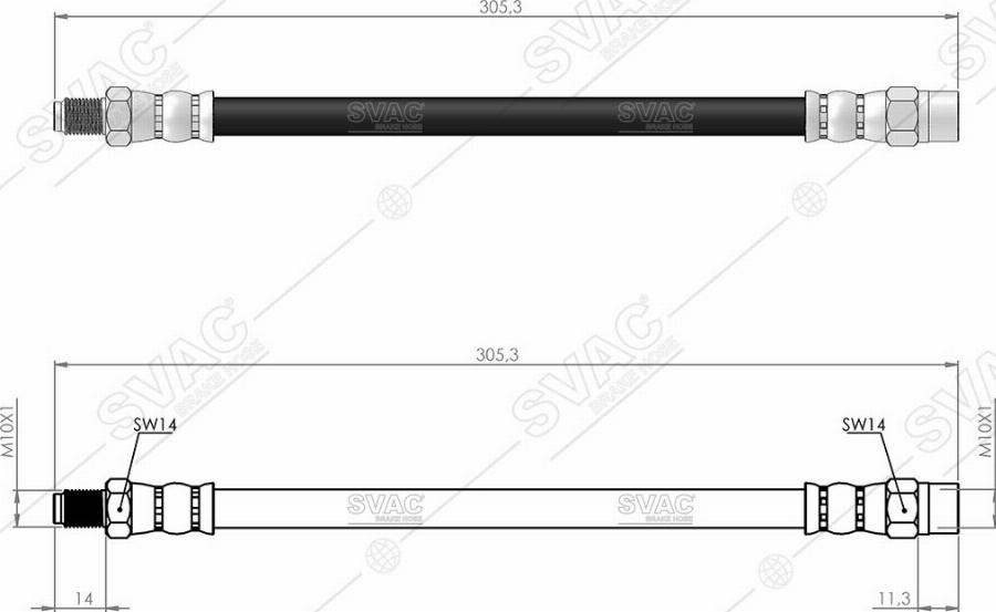 MOBILVERDE 50304743 - Flexible de frein cwaw.fr