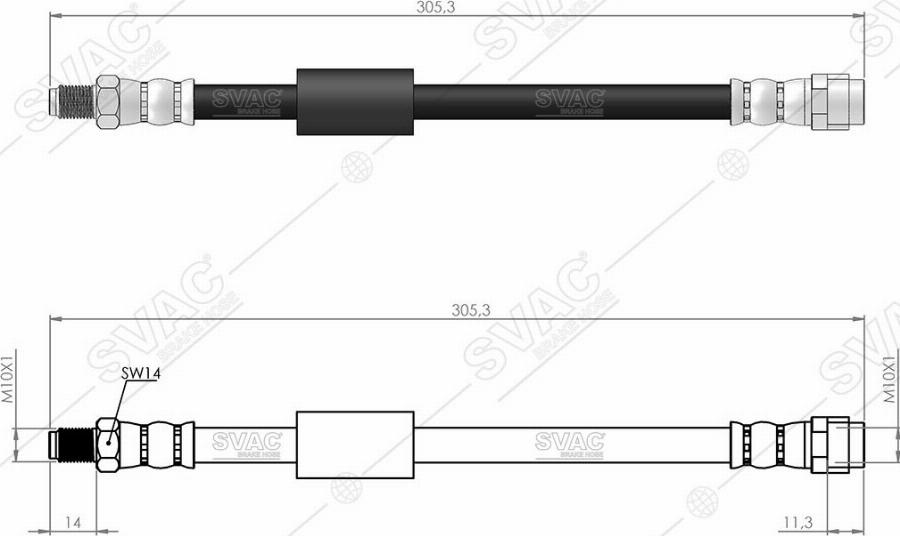 MOBILVERDE 50304759 - Flexible de frein cwaw.fr