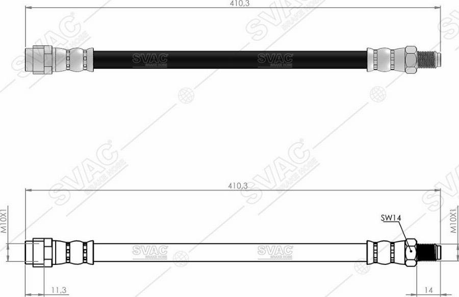 MOBILVERDE 50304764 - Flexible de frein cwaw.fr