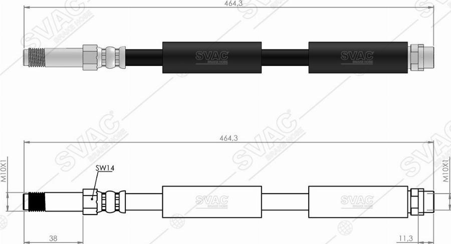 MOBILVERDE 50304789 - Flexible de frein cwaw.fr