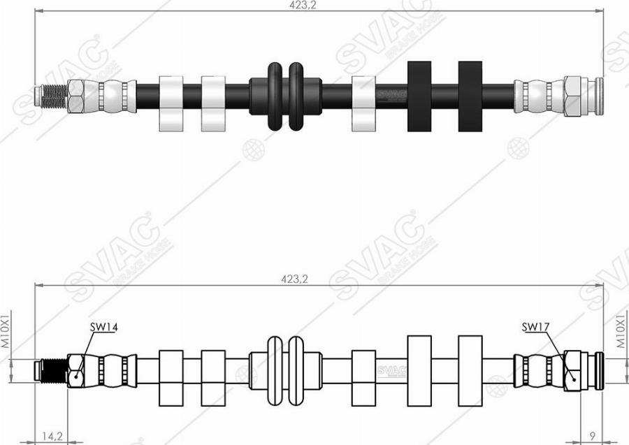 MOBILVERDE 50305908 - Flexible de frein cwaw.fr