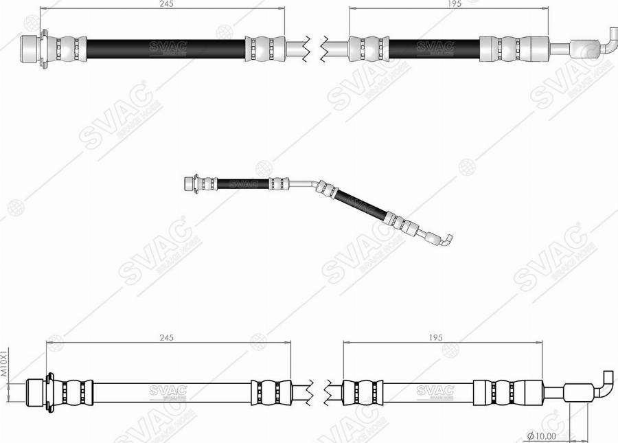 MOBILVERDE 50305412 - Flexible de frein cwaw.fr