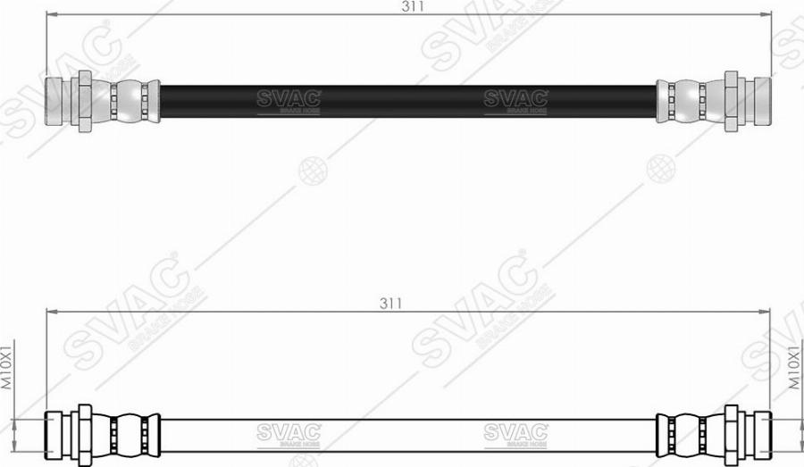 MOBILVERDE 50305068 - Flexible de frein cwaw.fr