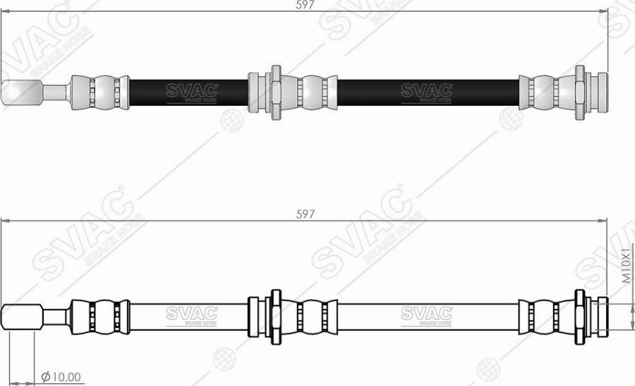 MOBILVERDE 50305192 - Flexible de frein cwaw.fr