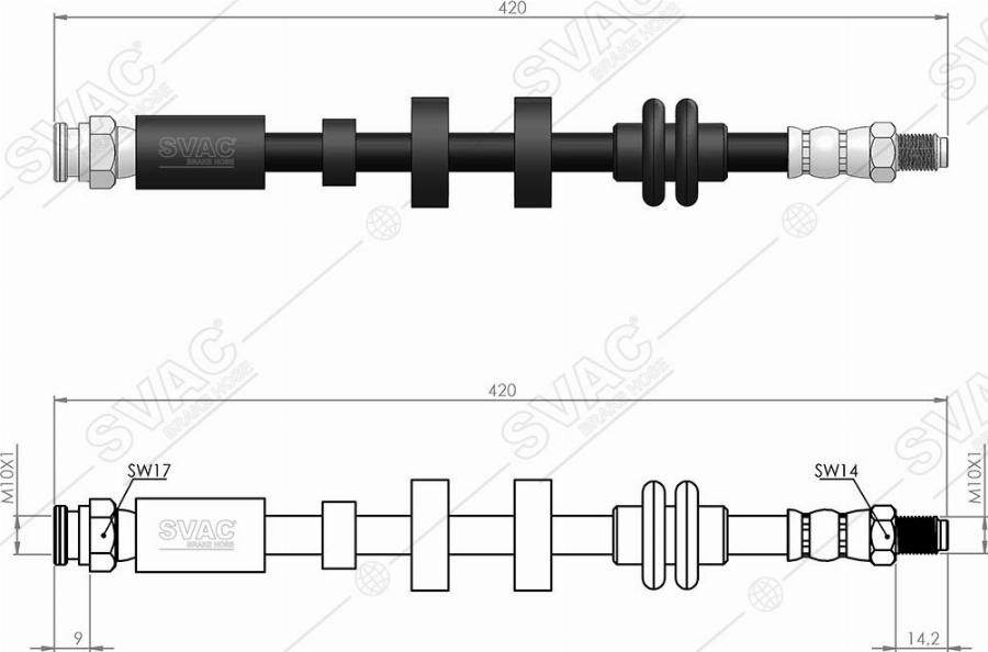 MOBILVERDE 50305894 - Flexible de frein cwaw.fr