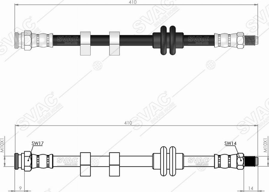 MOBILVERDE 50305851 - Flexible de frein cwaw.fr