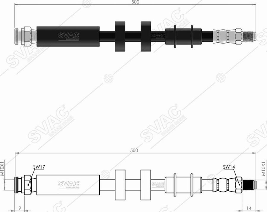 MOBILVERDE 50305865 - Flexible de frein cwaw.fr