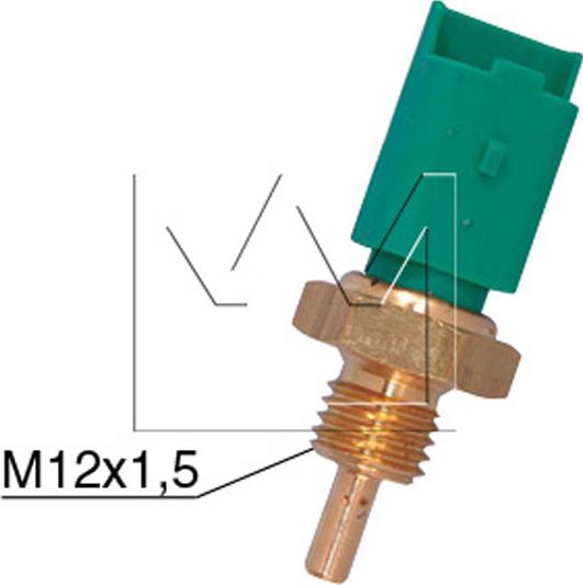 Monark 090600161 - Sonde de température, liquide de refroidissement cwaw.fr