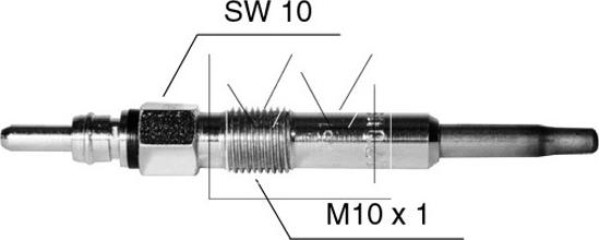 Monark 090707005 - Bougie de préchauffage cwaw.fr