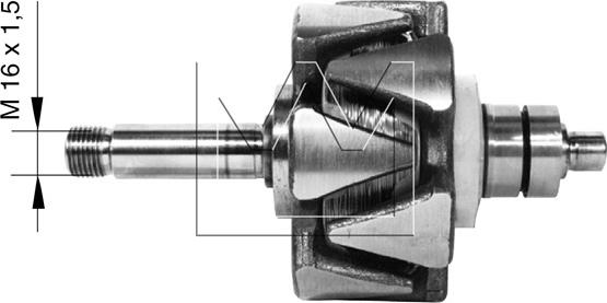 Monark 088089750 - Rotor, alternateur cwaw.fr