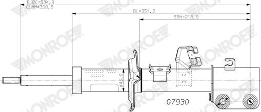Monroe G7930 - Amortisseur cwaw.fr