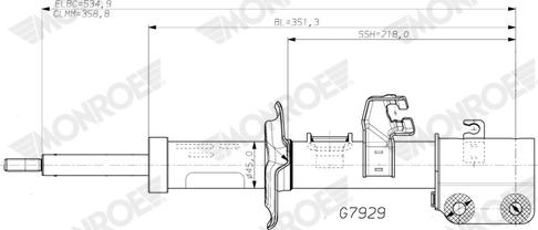Monroe G7929 - Amortisseur cwaw.fr