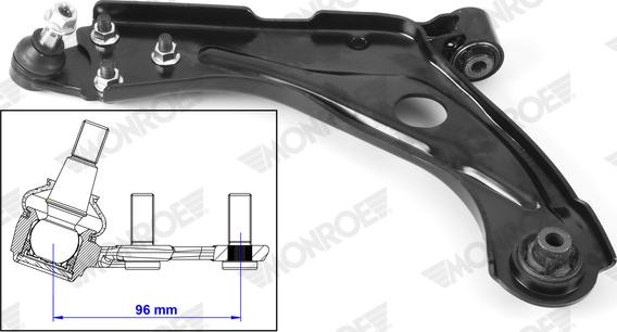 Monroe L38J05 - Bras de liaison, suspension de roue cwaw.fr