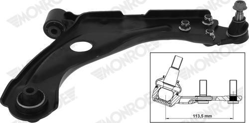 Monroe L28J06 - Bras de liaison, suspension de roue cwaw.fr