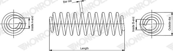 Monroe SP4417 - Ressort de suspension cwaw.fr