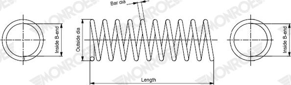 Monroe SP4431 - Ressort de suspension cwaw.fr