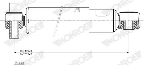 Monroe T5440 - Amortisseur cwaw.fr