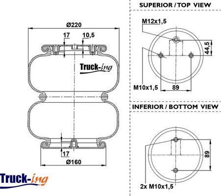 Montcada 0194960 - Ressort pneumatique, suspension pneumatique cwaw.fr