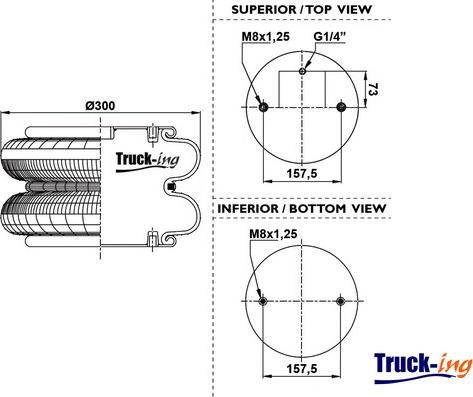 Montcada 0194130 - Ressort pneumatique, suspension pneumatique cwaw.fr