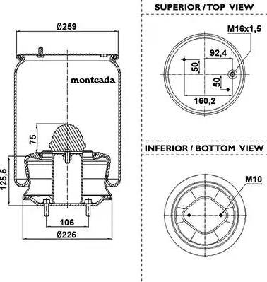 Montcada 0163955 - Bouchon, réservoir de liquide de refroidissement cwaw.fr