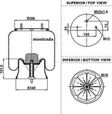 Continental 4022 NP03 - Ressort pneumatique, suspension pneumatique cwaw.fr