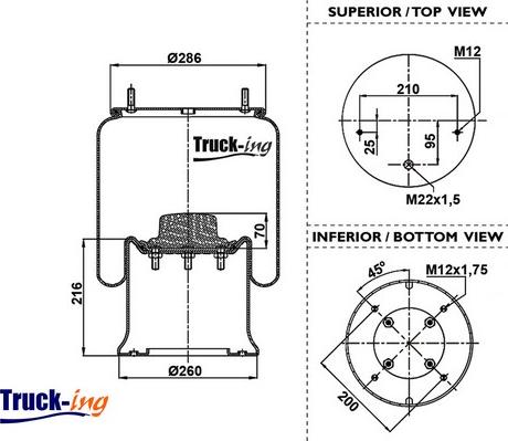 Montcada 0293460 - Ressort pneumatique, suspension pneumatique cwaw.fr