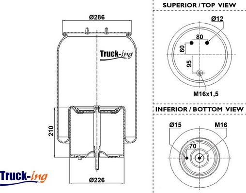 Montcada 0293012 - Ressort pneumatique, suspension pneumatique cwaw.fr