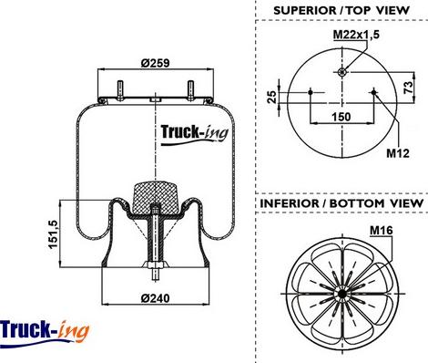 Montcada 0293400 - Ressort pneumatique, suspension pneumatique cwaw.fr