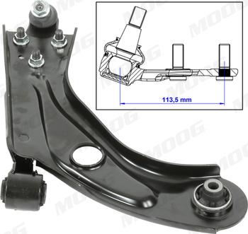 Moog CI-WP-13992 - Bras de liaison, suspension de roue cwaw.fr