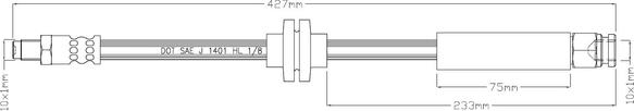 Motaquip LVBH1604 - Flexible de frein cwaw.fr